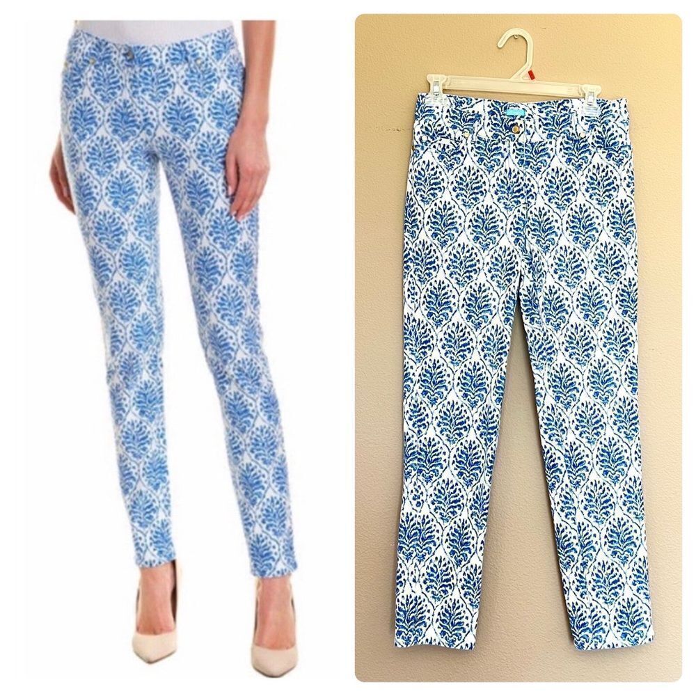 J. McLaughlin Lexi Printed Slim Fit Pants